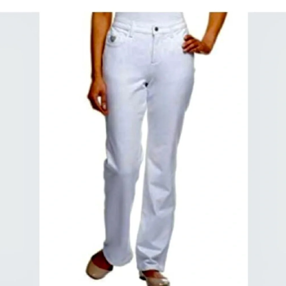 Quacker Factory DreamJeannes White Pull-On Pants | NWT | Size L